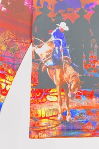 Order online custom-made long-sleeved men's polo shirts, personal design jumping competitions, bullfighting competitions, full-piece printing, dye-sublimation specialty store, three buttons P1431 detail view-1
